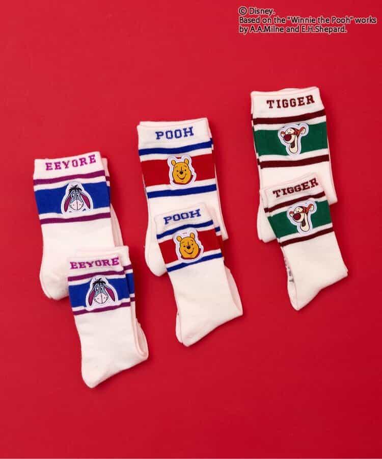 迪士尼角色 小熊維尼 嬰兒高筒襪