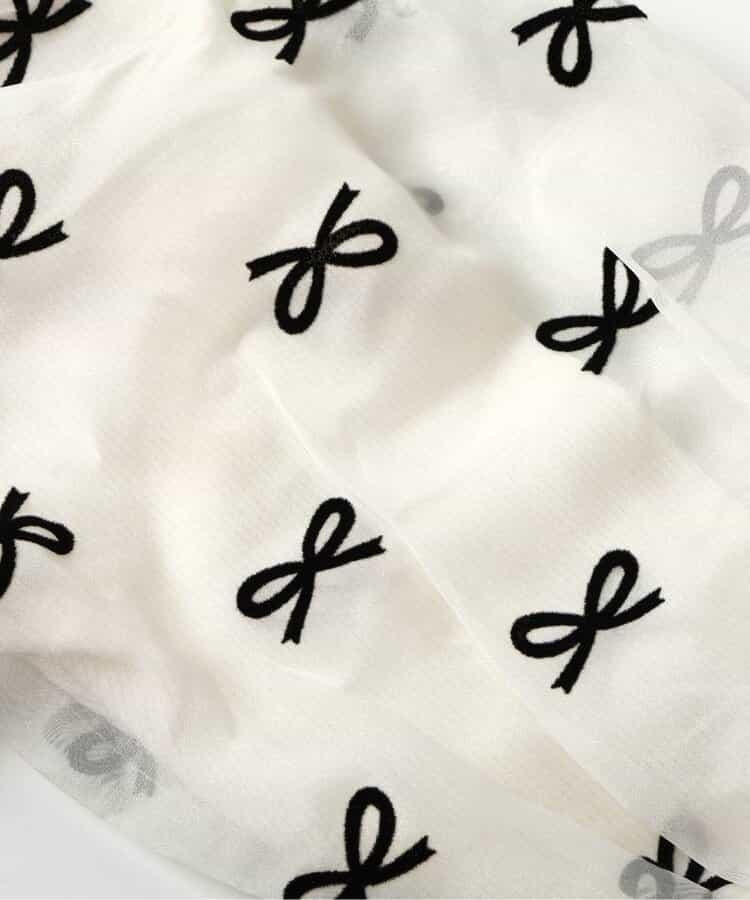 蝴蝶結袖上衣