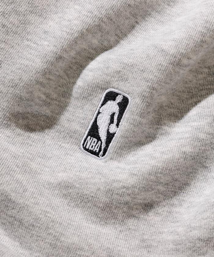 NBA球隊標誌貼布後背印花圓領衛衣