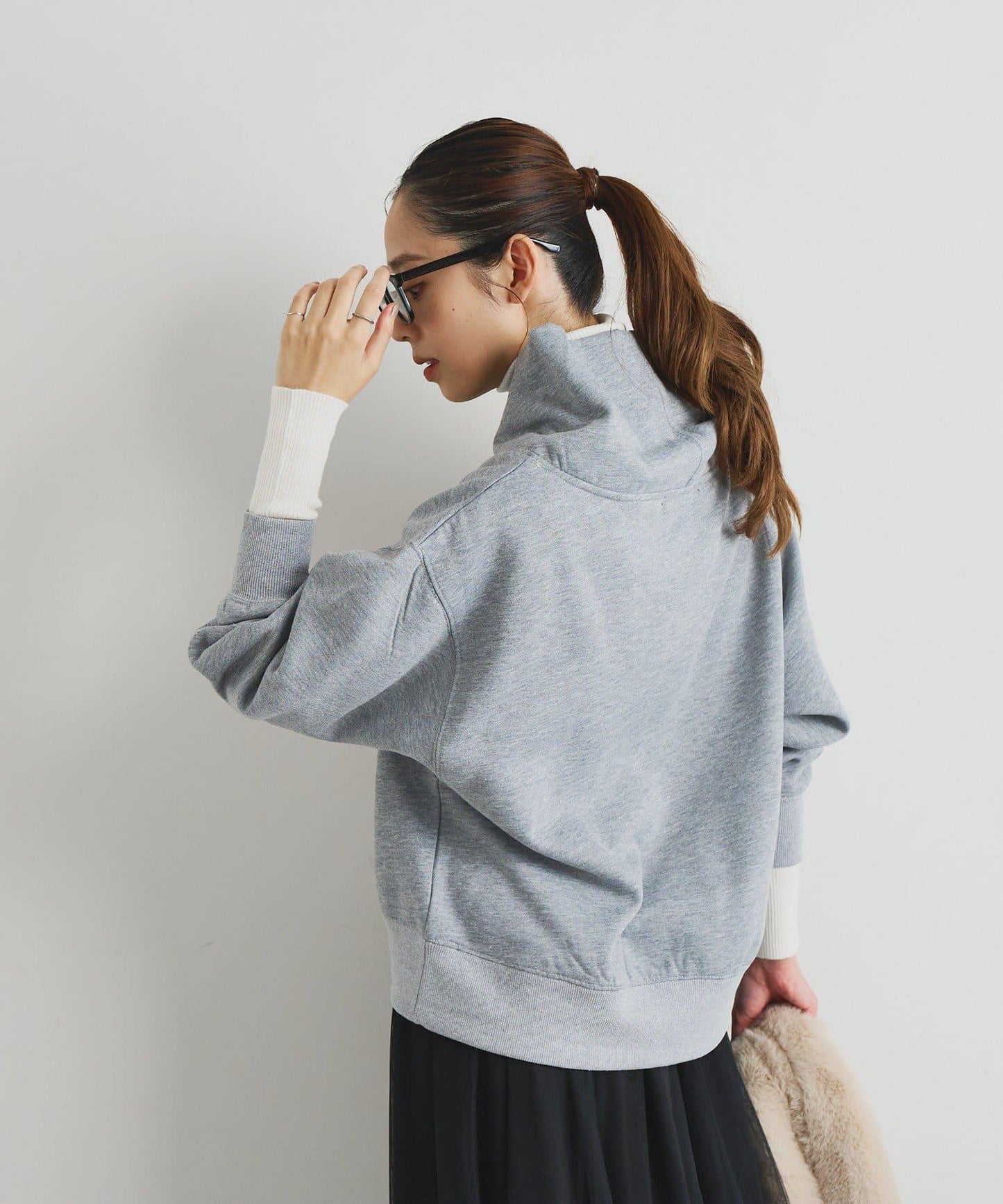 日常百搭羅紋高領衫