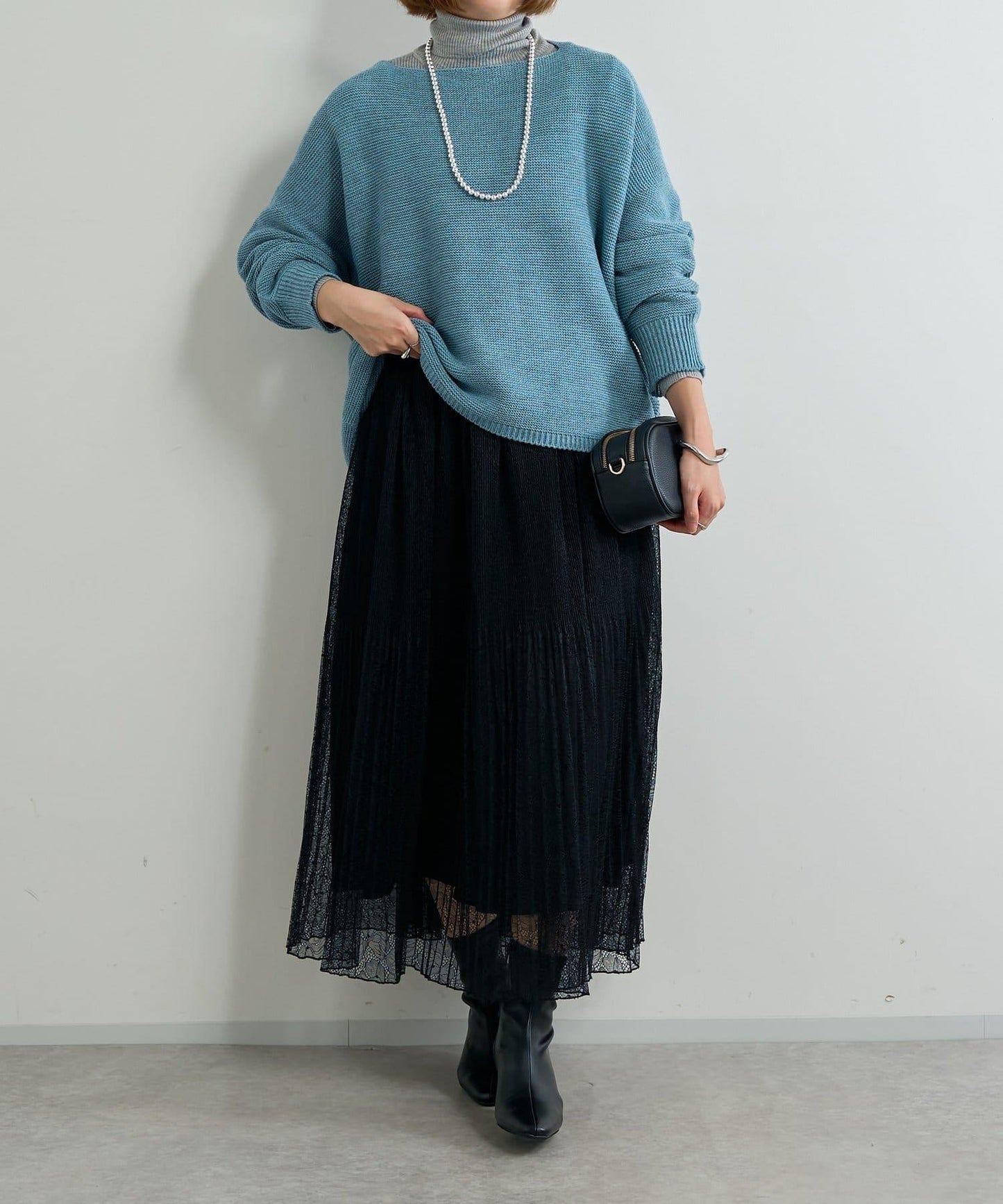 日常百搭羅紋高領衫