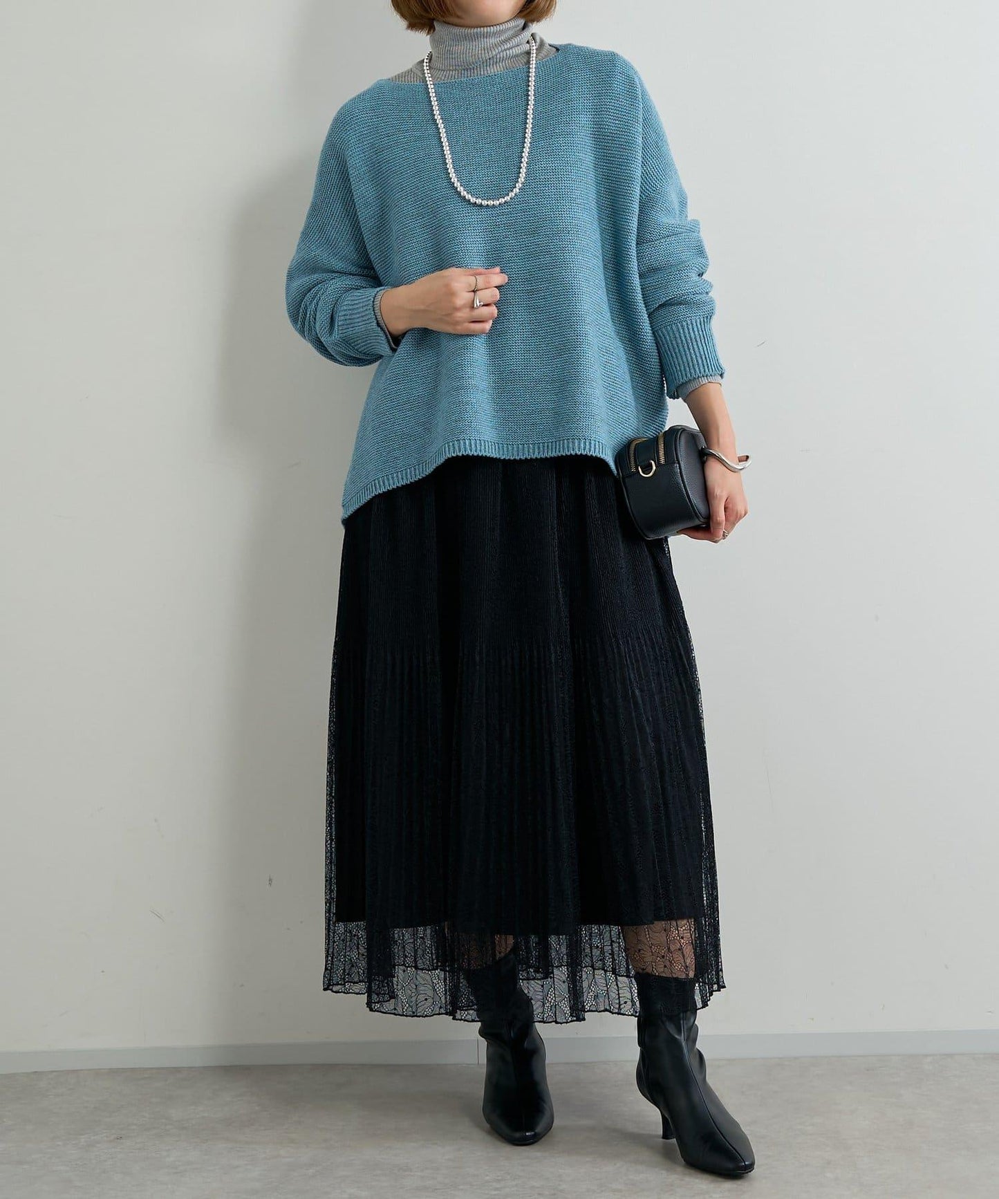 日常百搭羅紋高領衫