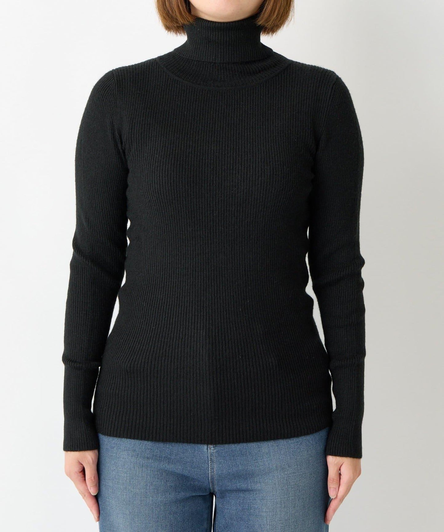 日常百搭羅紋高領衫