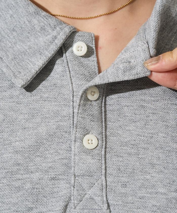 簡約刺繡短款翻領套頭衫
