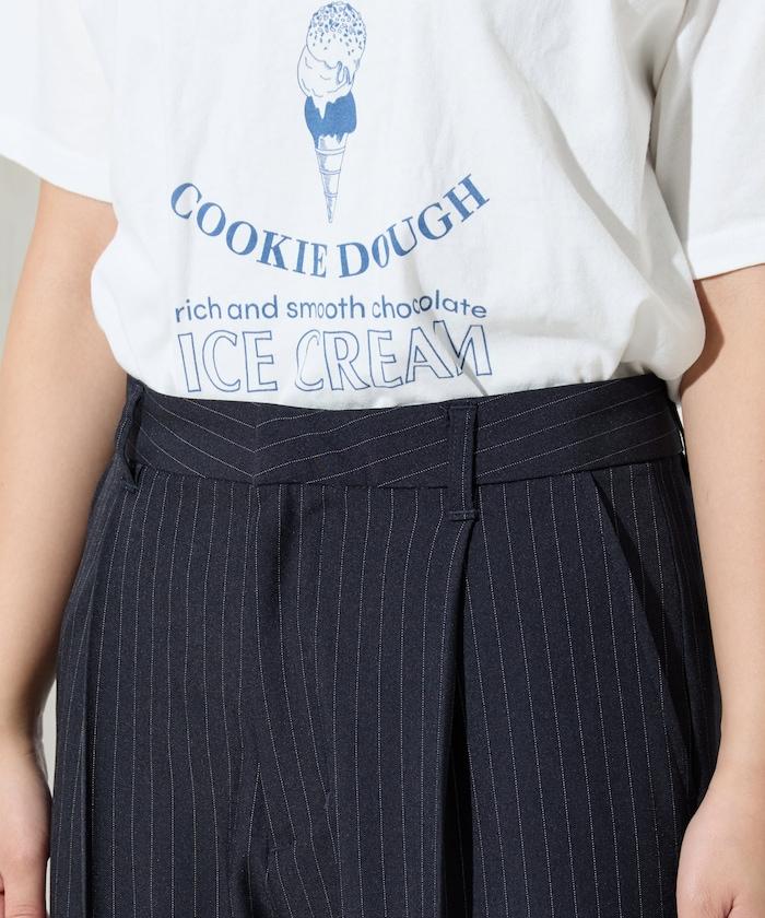 褶皺直筒褲(西裝褲)