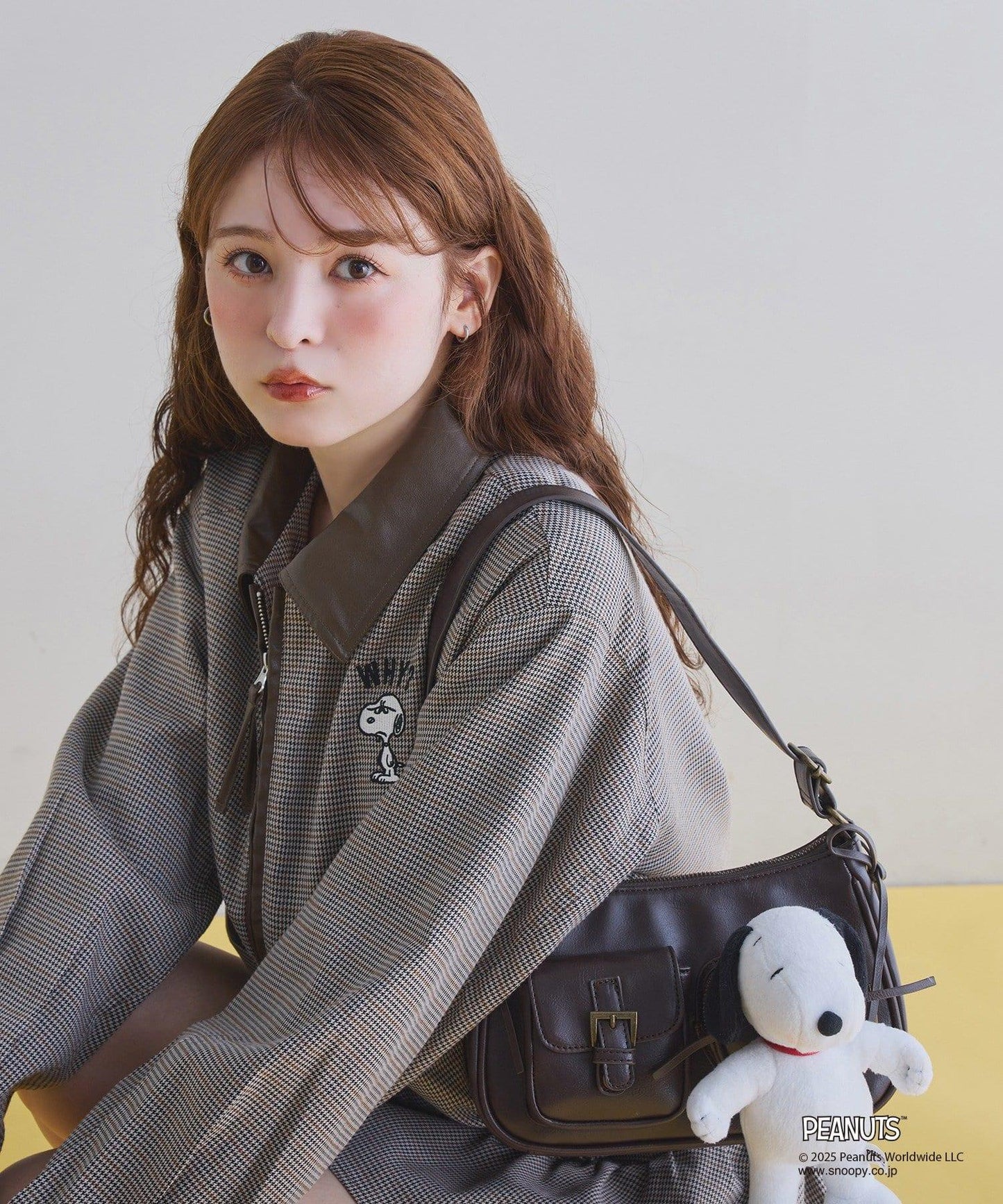 【《PEANUTS》聯名】史努比刺繡棒球夾克