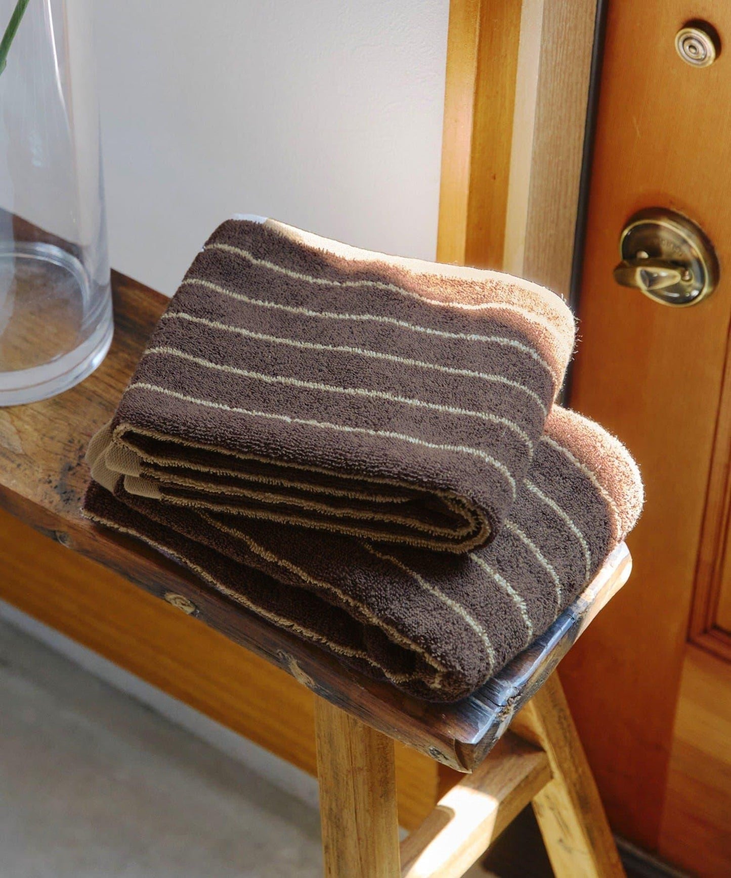 ストライプミニバスタオル:100×50cm