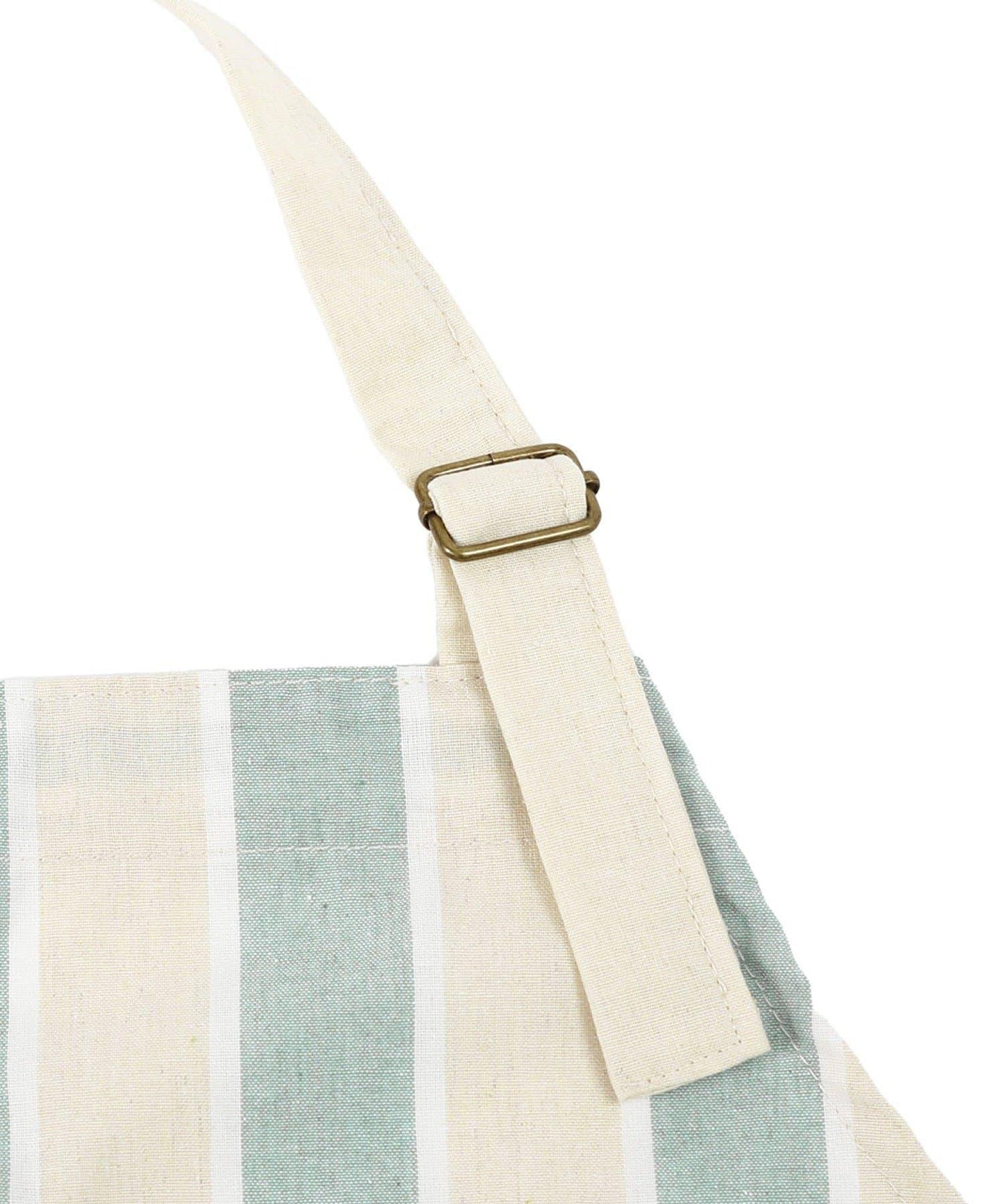 ダブルストライプキッズエプロン&三角巾セット