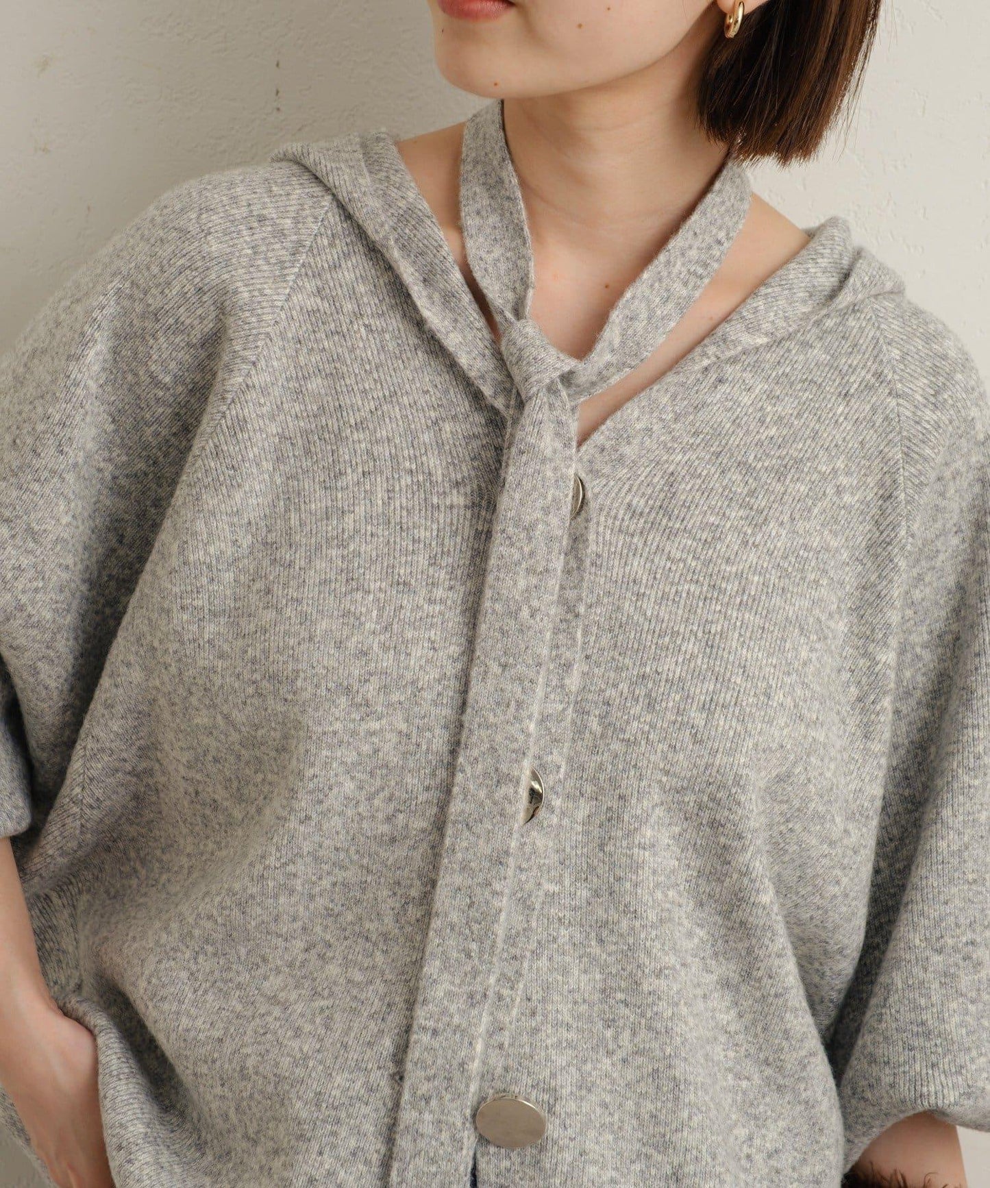 連帽針織開衫