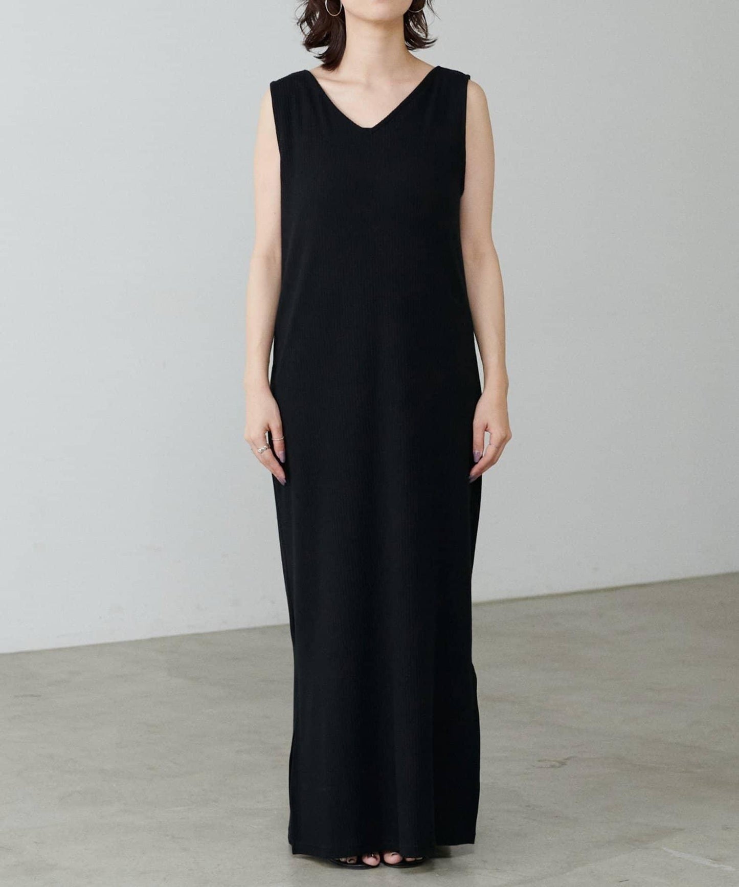 【LARUTA】前後兩穿寬鬆開叉連衣裙