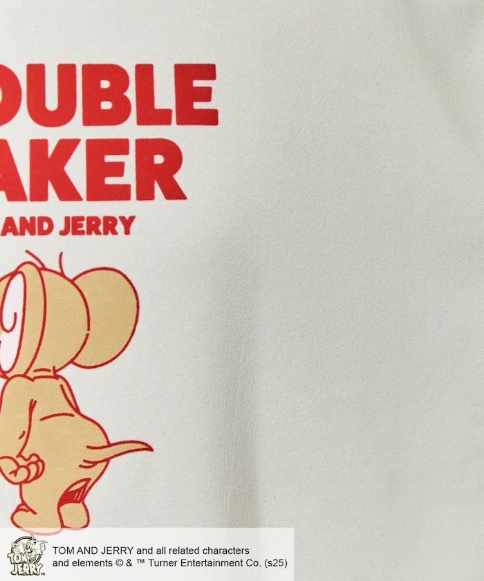 TOM AND JERRY / 《貓和老鼠》絨面印花標誌衛衣