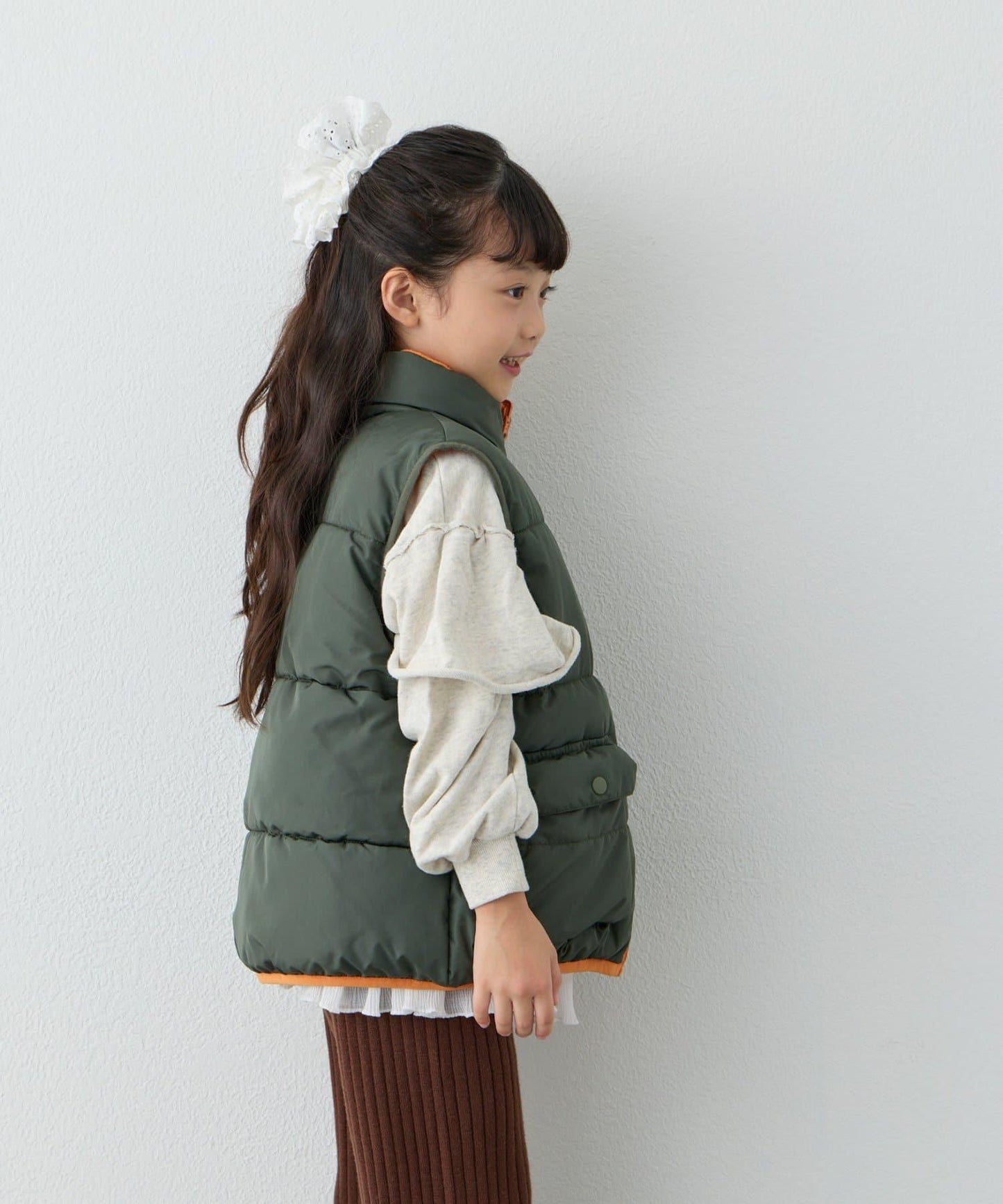 【KIDS】【FOX×TYPY】可雙面穿拼色抓絨加棉馬甲