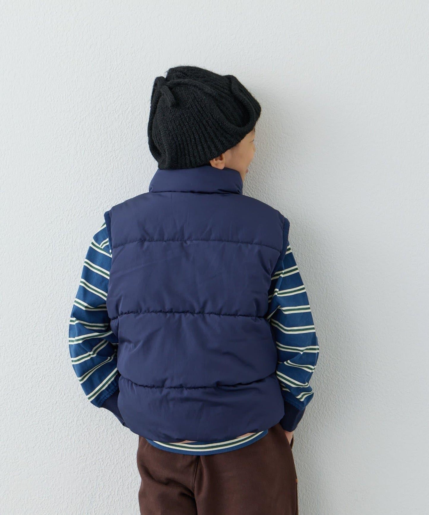 【KIDS】【FOX×TYPY】可雙面穿拼色抓絨加棉馬甲