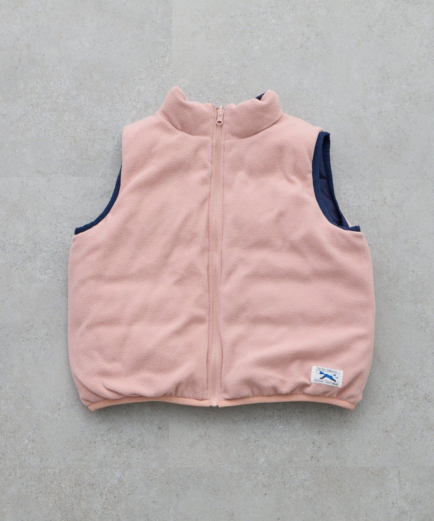 【KIDS】【FOX×TYPY】可雙面穿拼色抓絨加棉馬甲