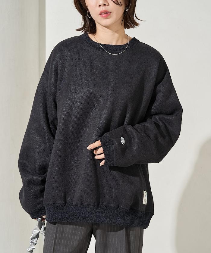 インレー 裡 シャギー ボンディング 配色 プルオーバー【限定展開】 翻譯結果: 夾層內裡絨毛拼接配色套頭衫【限量】