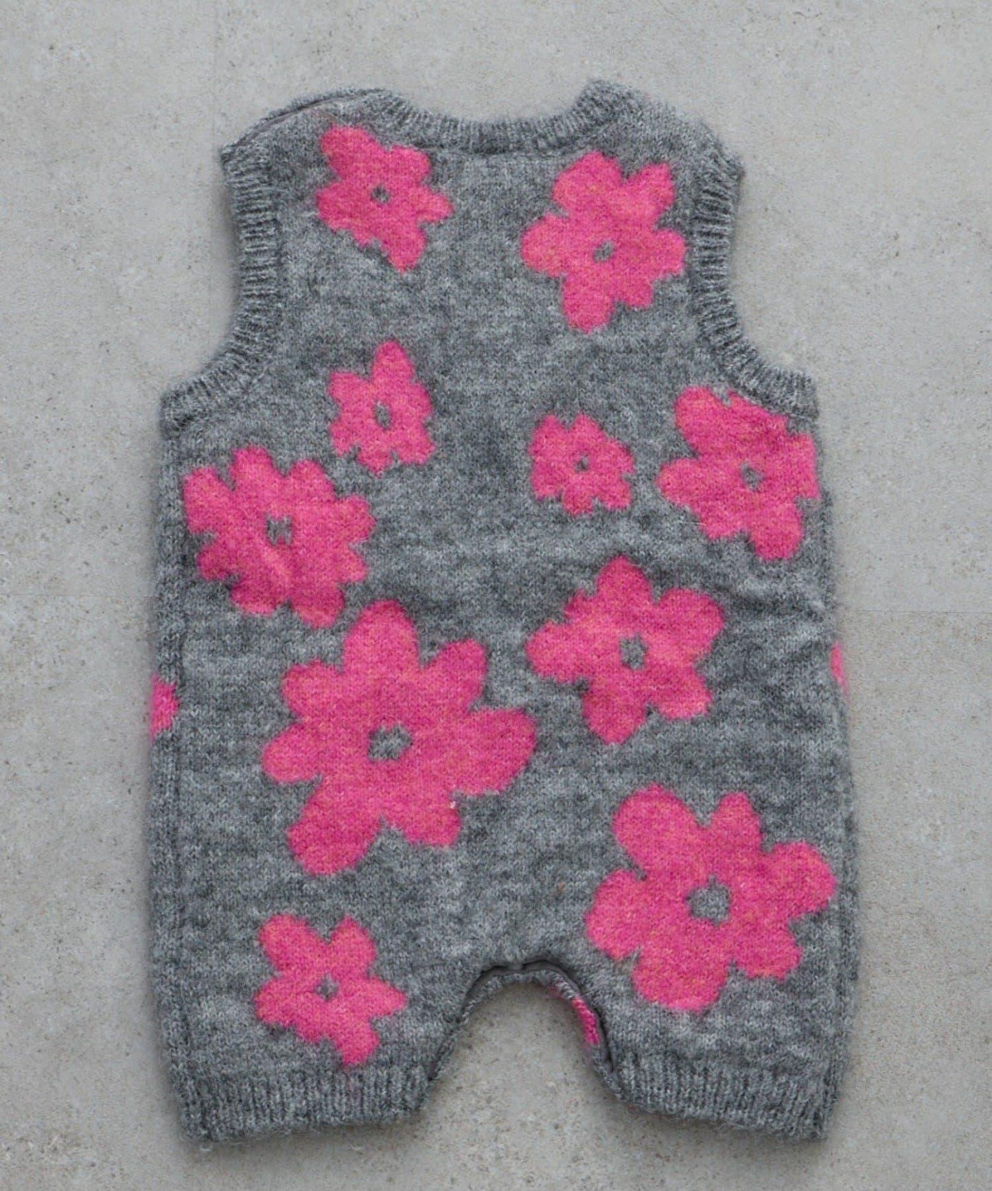 【BABY】全印花花卉針織連體衣