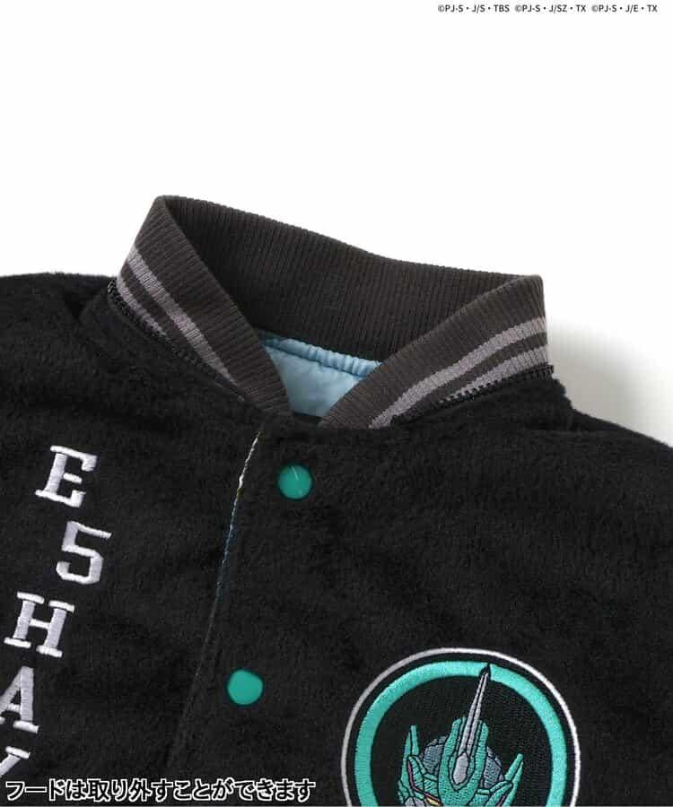 【新幹線變形機器人】刺繡連帽棒球夾克