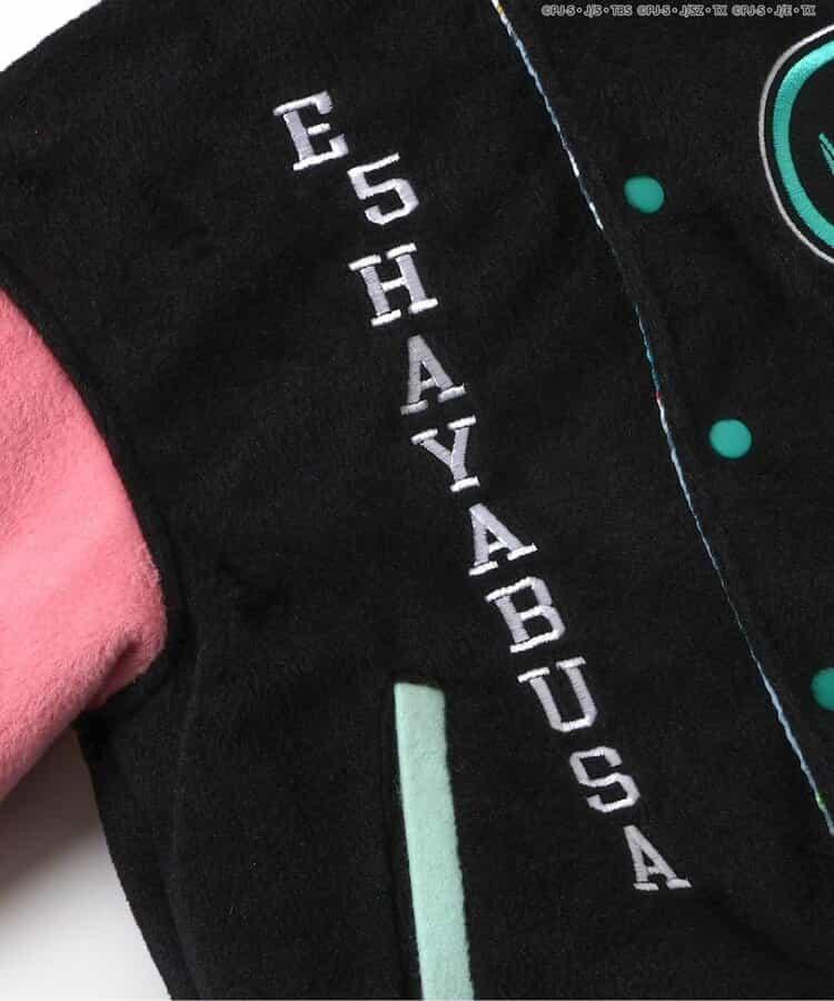【新幹線變形機器人】刺繡連帽棒球夾克
