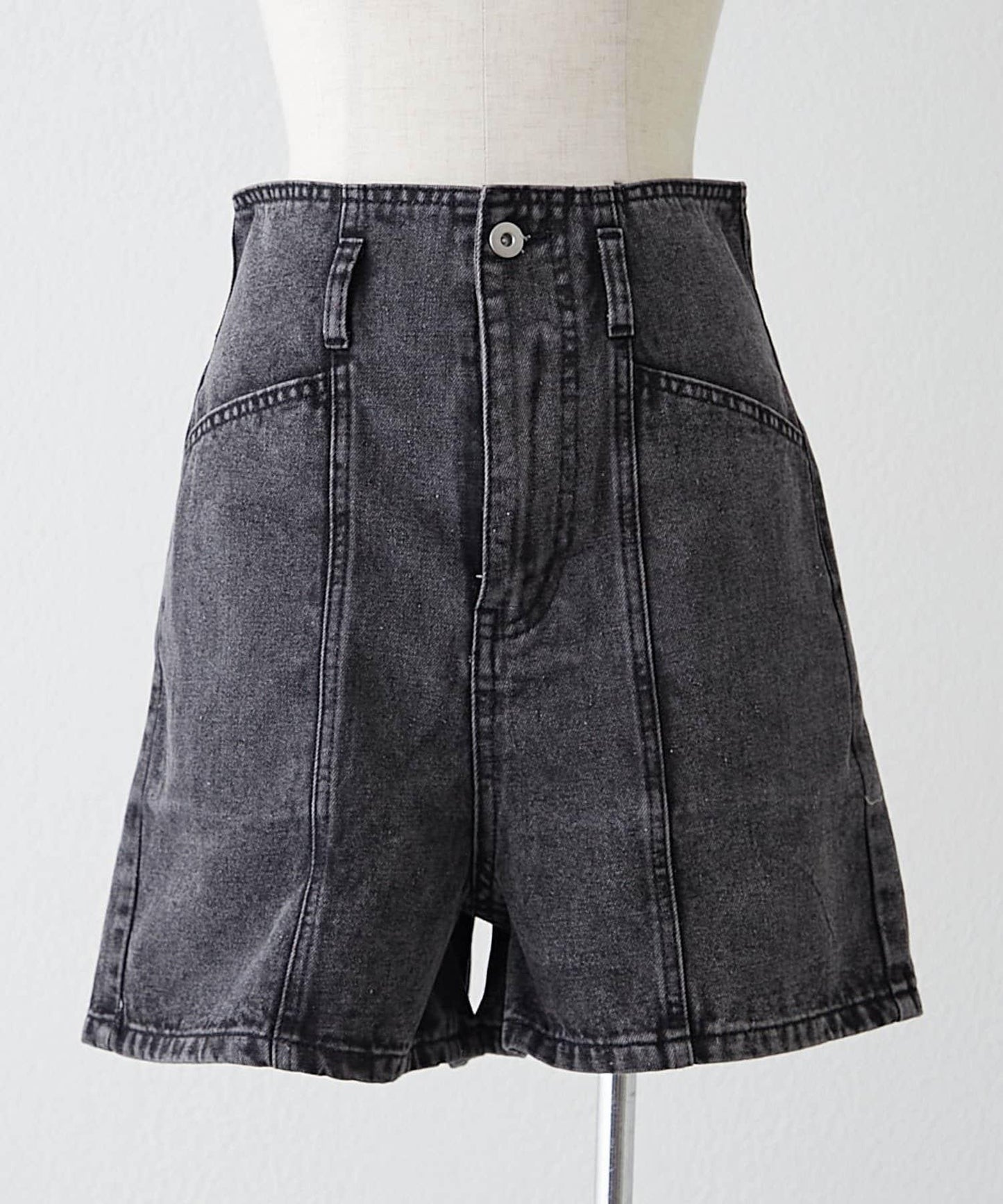 【RMAF】附腰帶短款牛仔褲