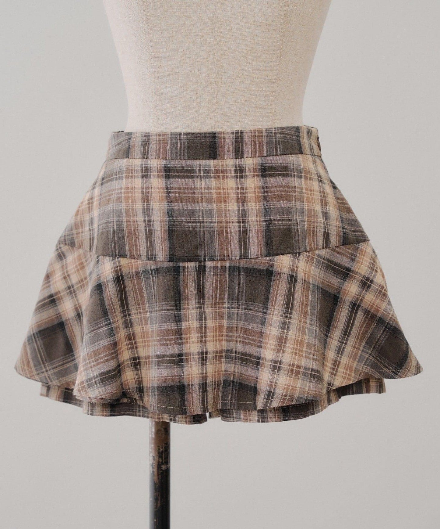 【RMAF】格子迷你半身裙褲