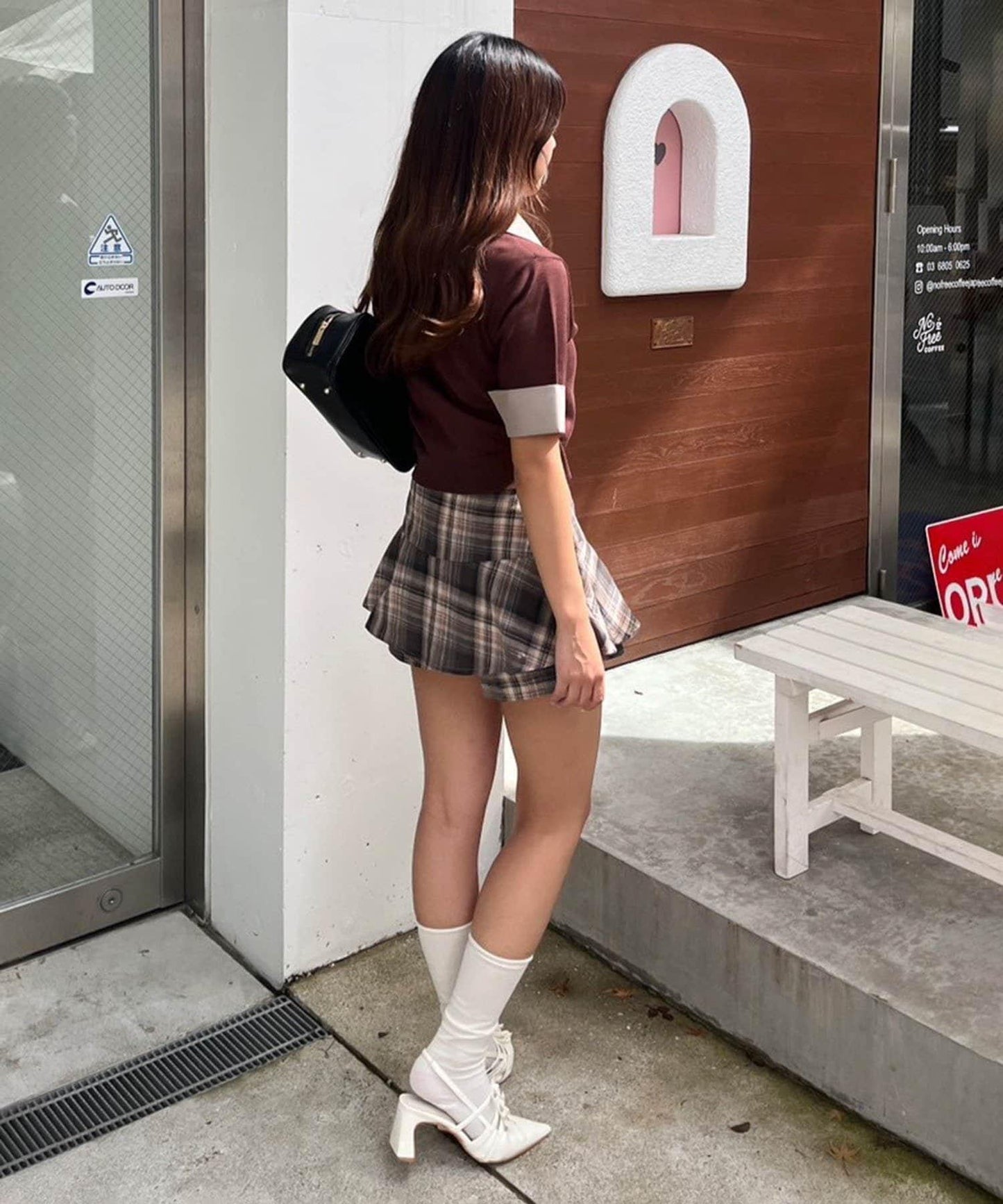 【RMAF】格子迷你半身裙褲