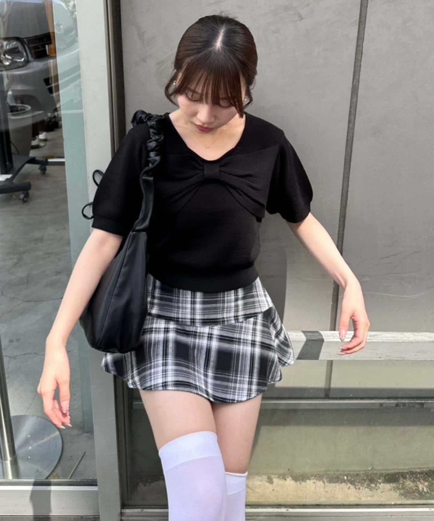 【RMAF】格子迷你半身裙褲