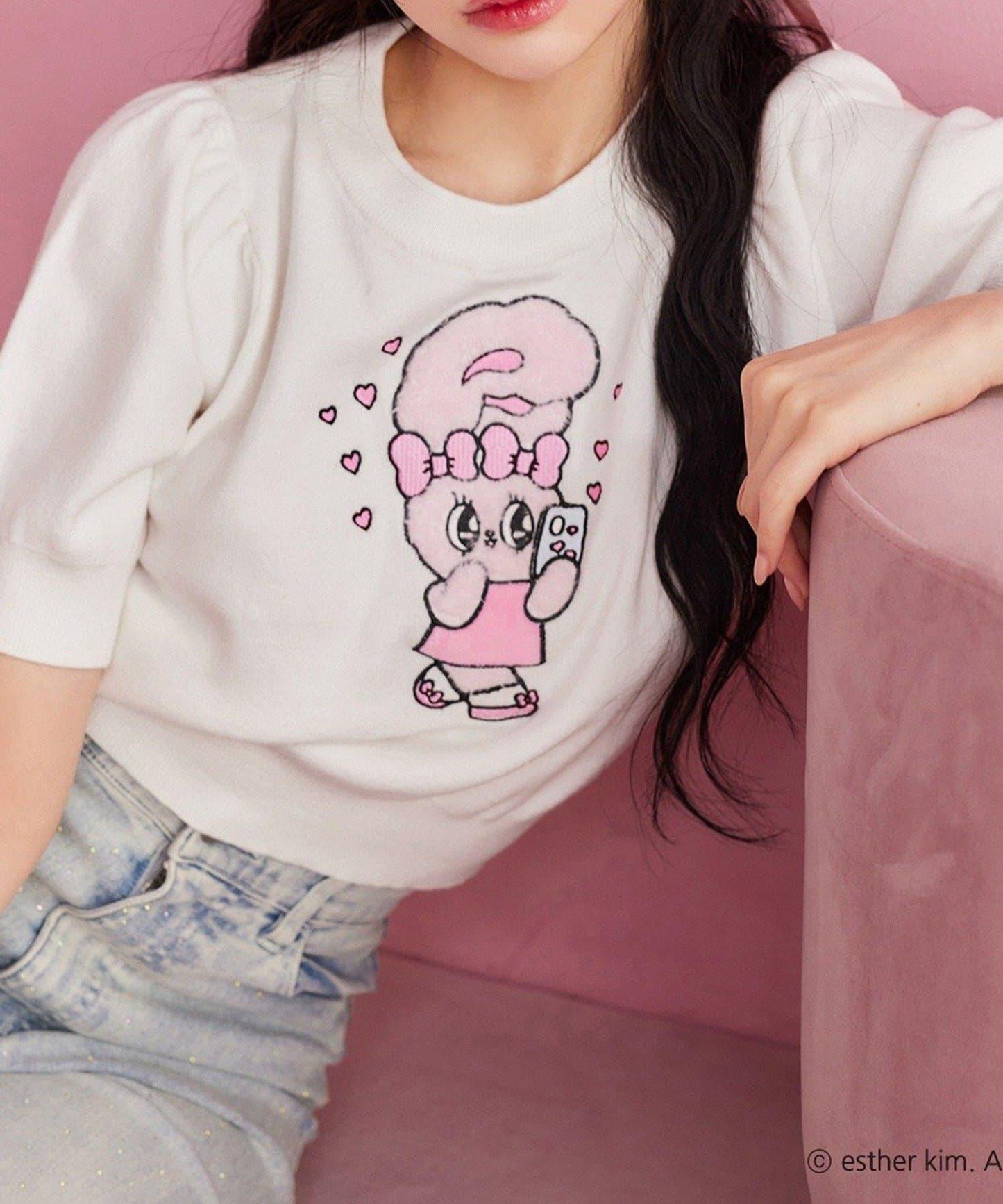 【one after another】西班牙風格短袖針織衫