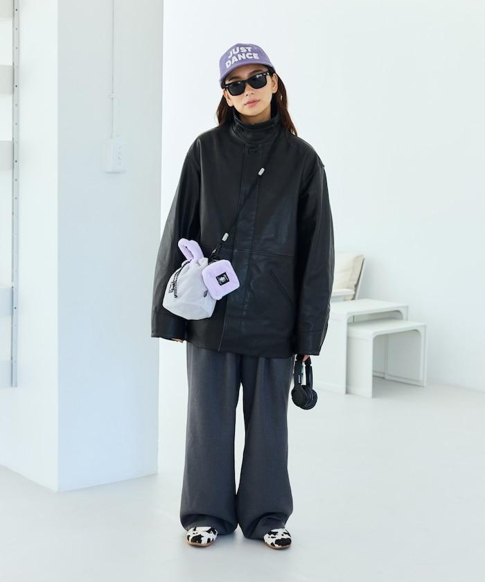 特別款絨毛L型拉鍊錢包