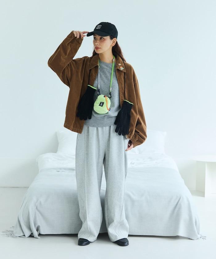 羊毛簡約開叉手套 支持觸屏