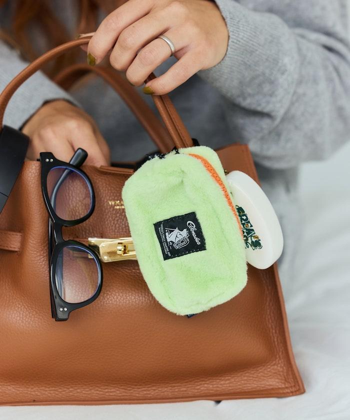 特別款絨毛方形小號收納包