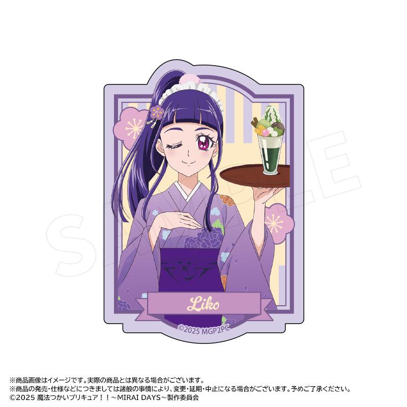 魔法使光之美少女!!~MIRAI DAYS~_新繪製和風甜品店ver. 異形剪裁貼紙 B 十六夜莉可