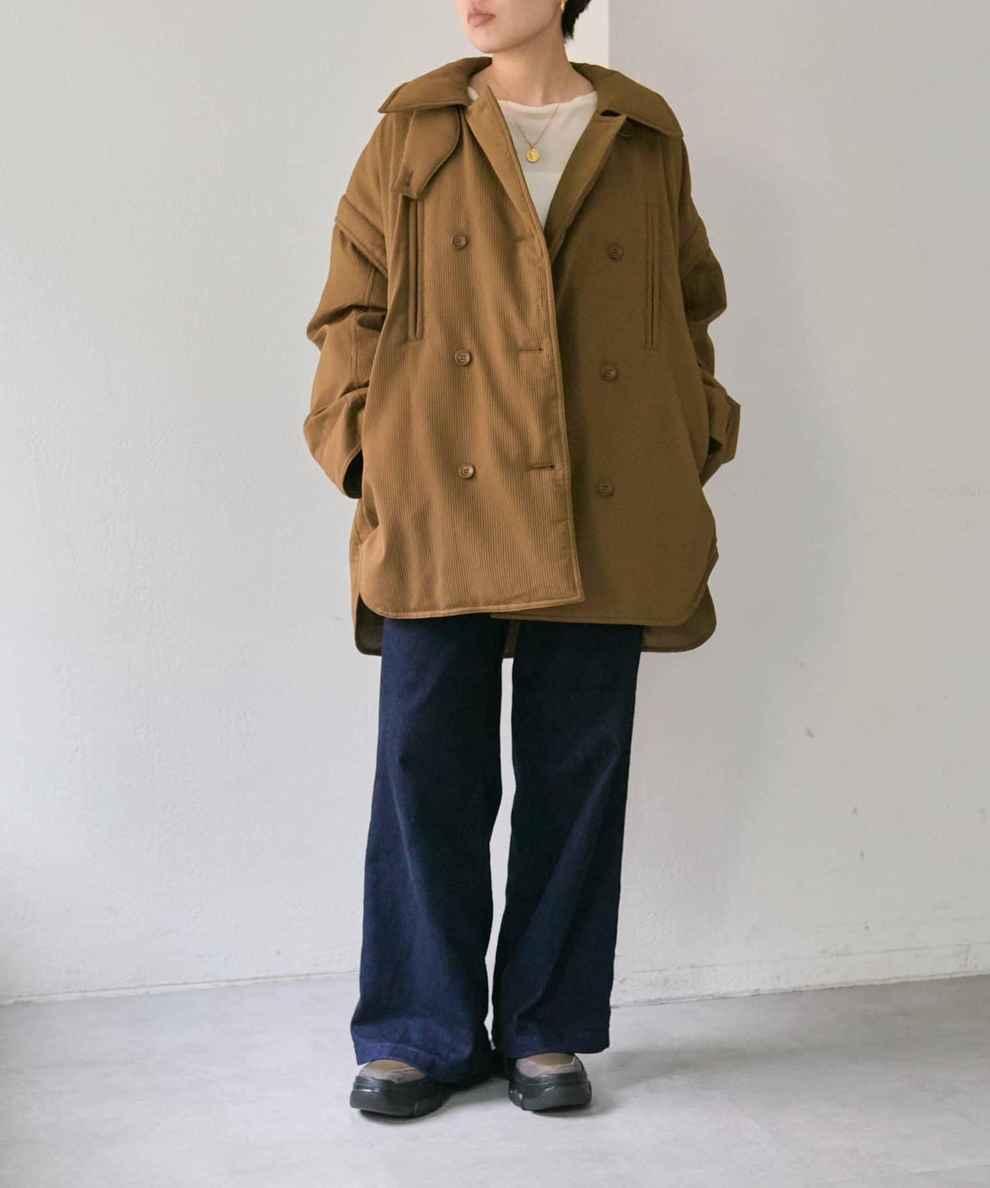 輕量/可拆卸袖子2WAY款式 西川再生羽絨短款【SUM1 STYLE(スミスタイル)】