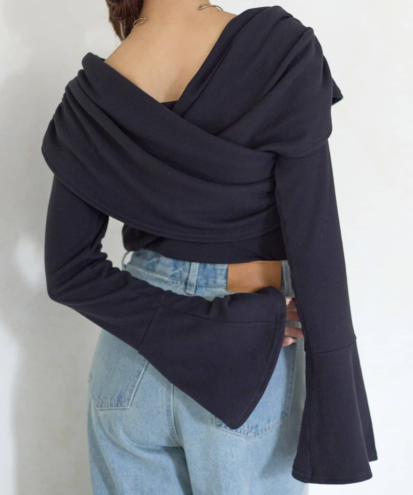 【Yuna企畫】交叉領2WAY針織衫