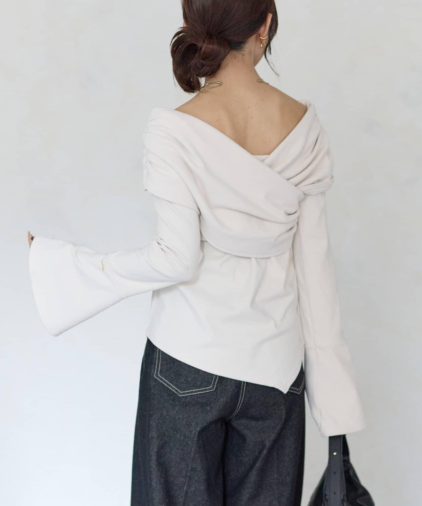 【Yuna企畫】交叉領2WAY針織衫