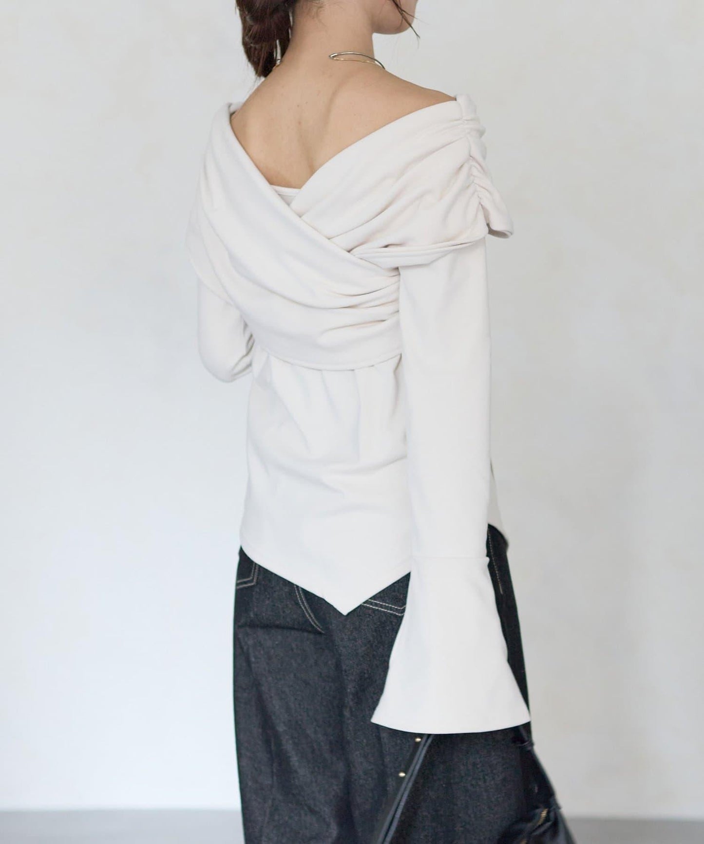 【Yuna企畫】交叉領2WAY針織衫