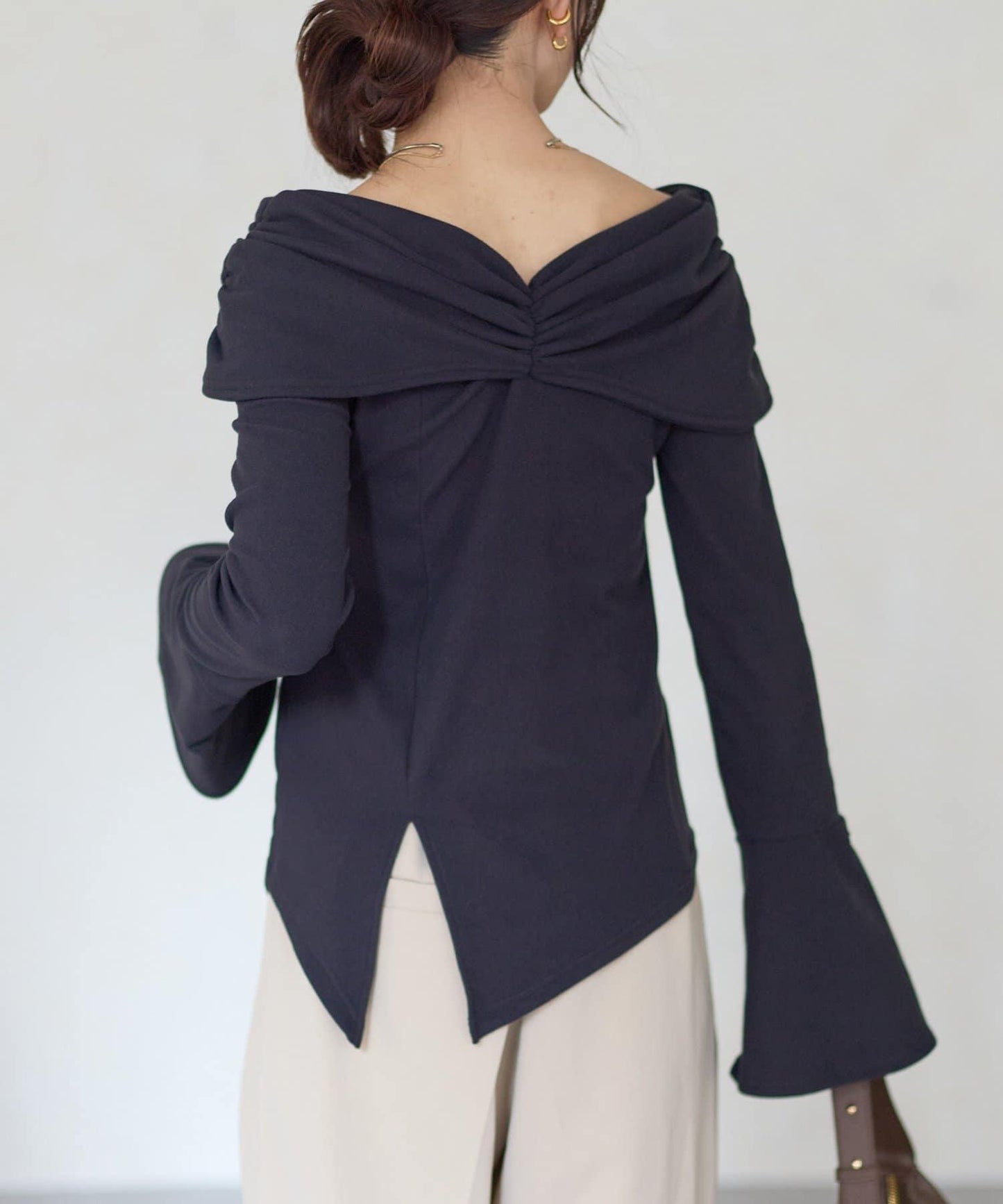 【Yuna企畫】交叉領2WAY針織衫