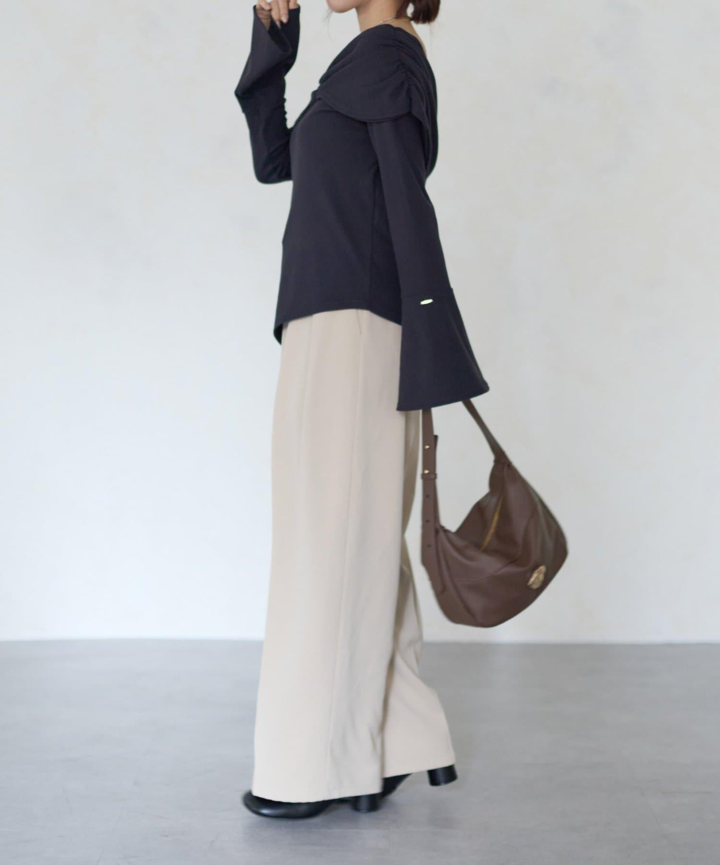 【Yuna企畫】交叉領2WAY針織衫