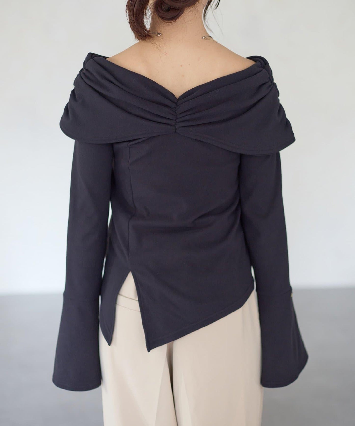 【Yuna企畫】交叉領2WAY針織衫