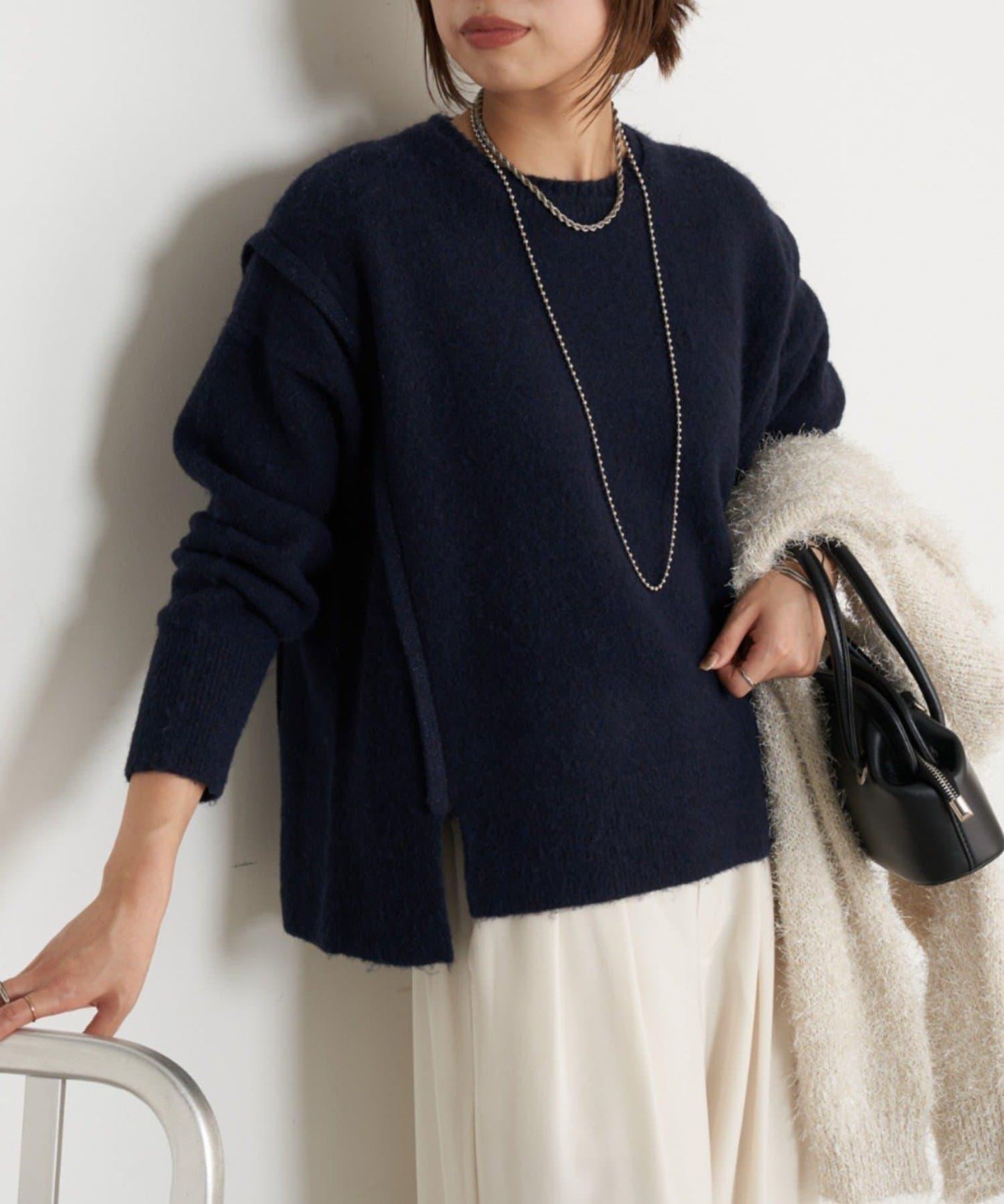 寬鬆不規則針織衫