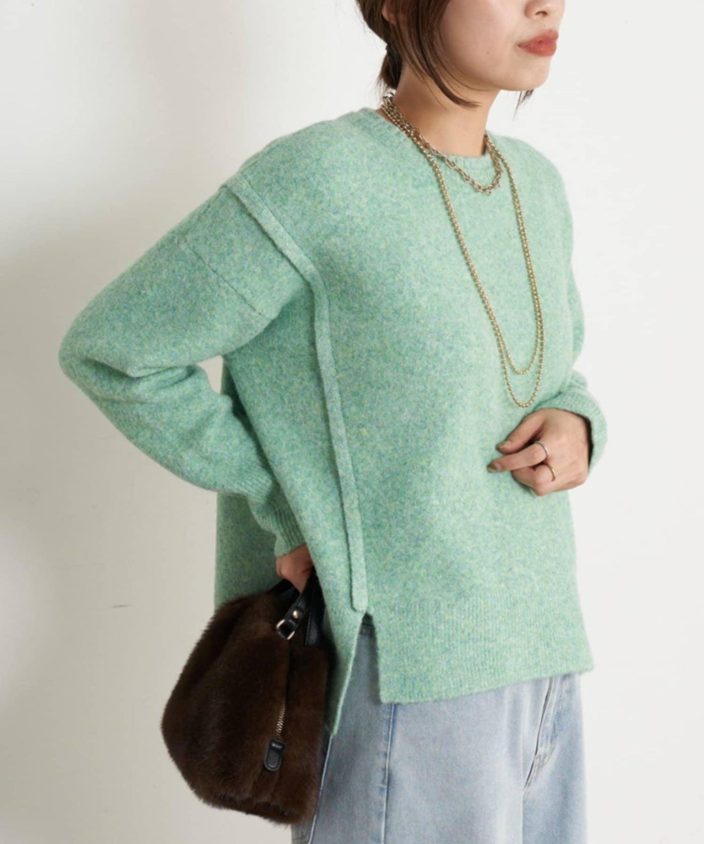 寬鬆不規則針織衫