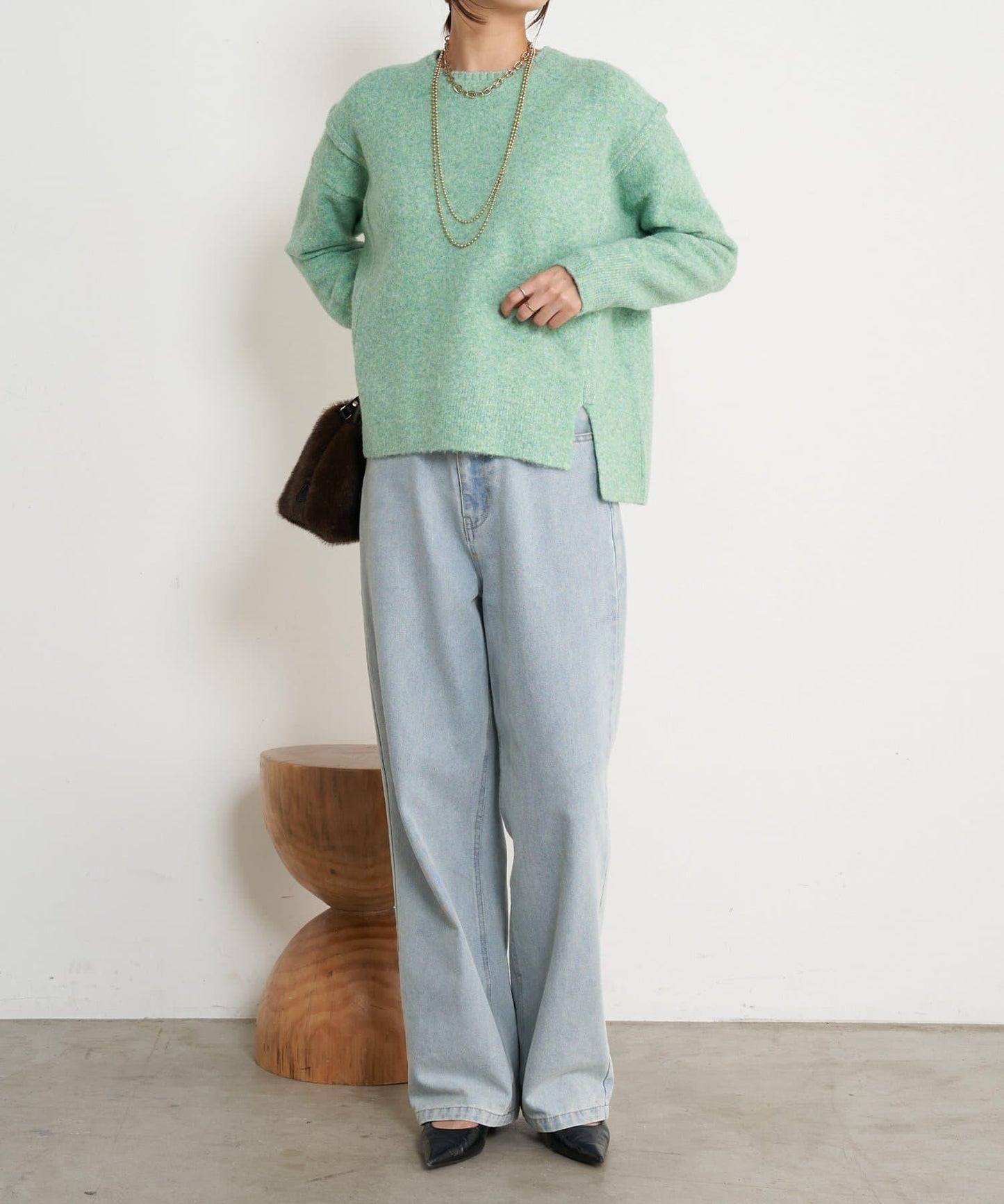 寬鬆不規則針織衫