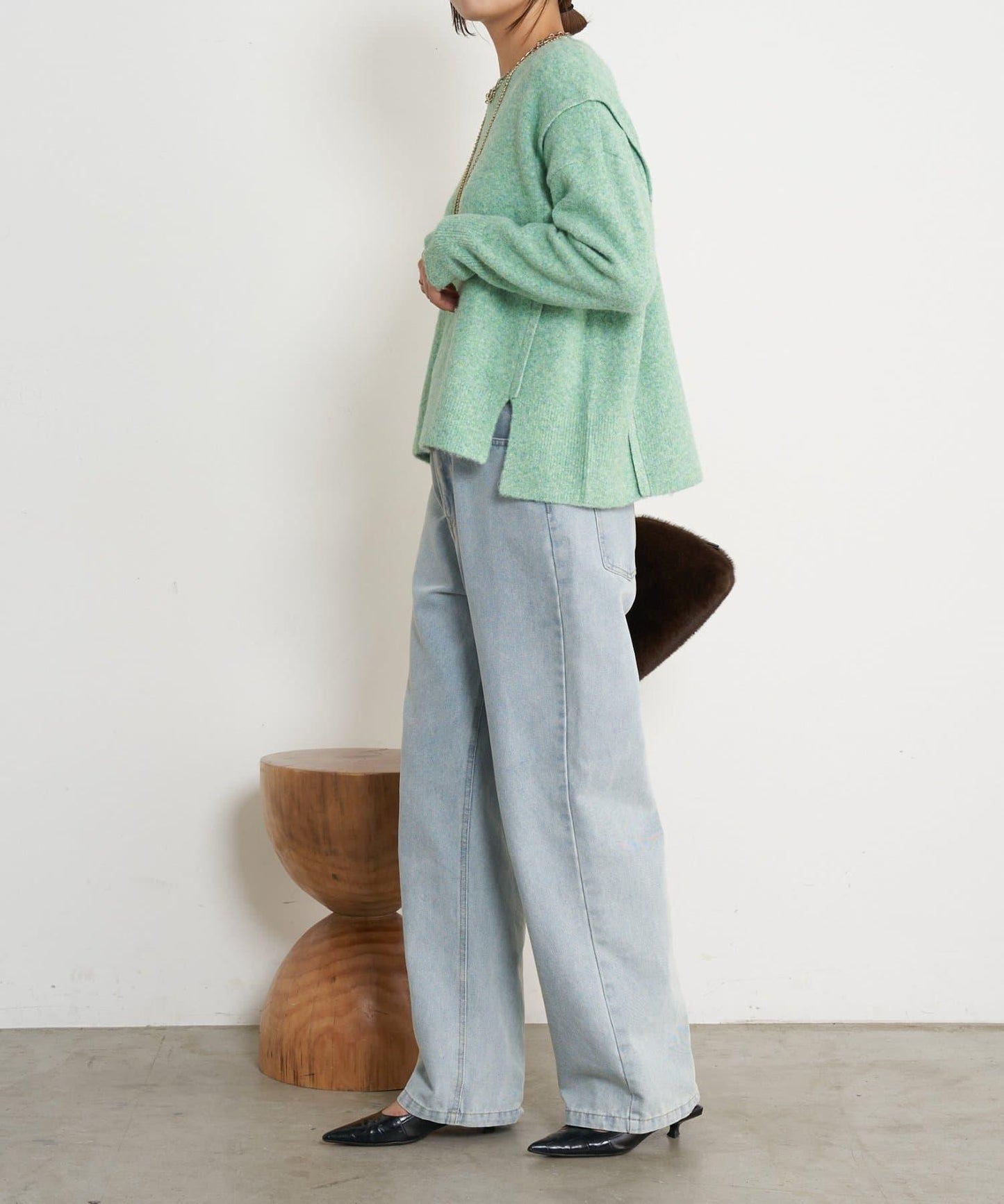 寬鬆不規則針織衫