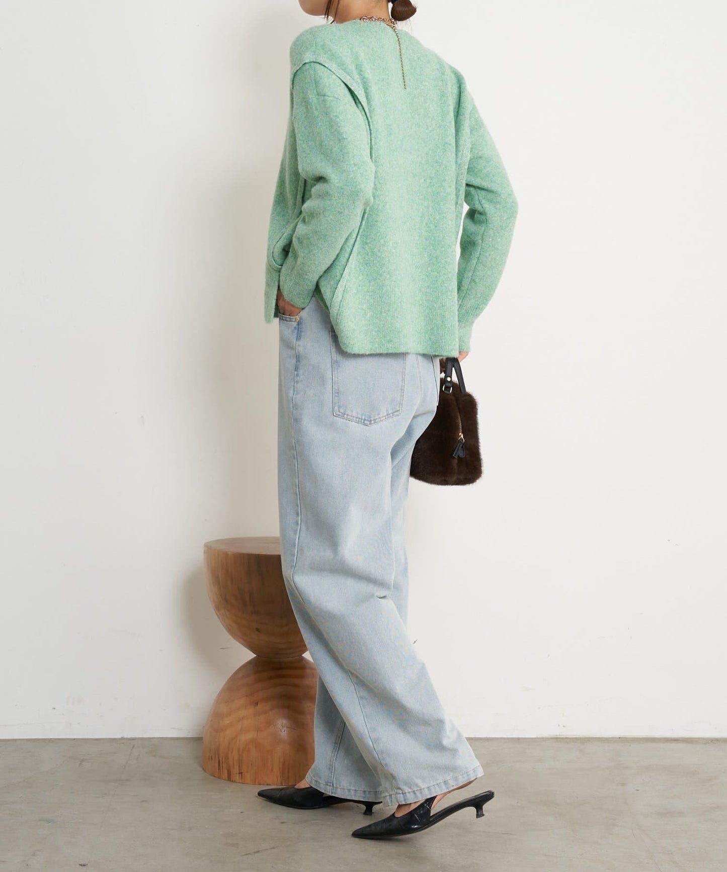 寬鬆不規則針織衫