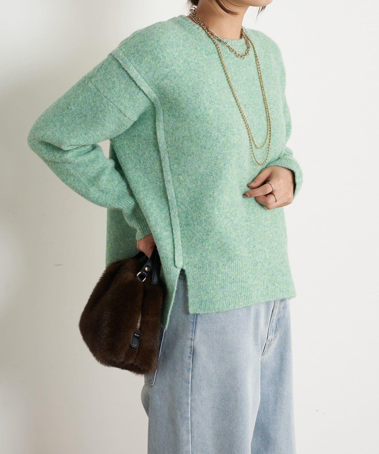 寬鬆不規則針織衫