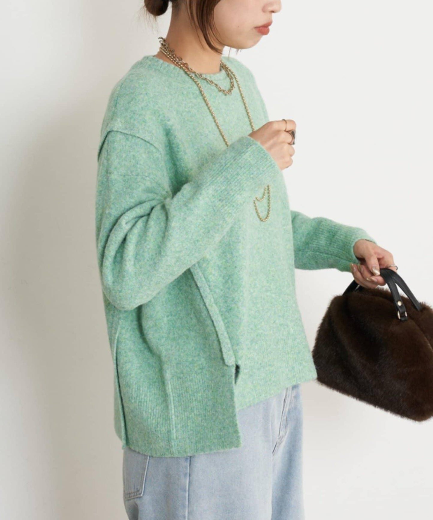 寬鬆不規則針織衫
