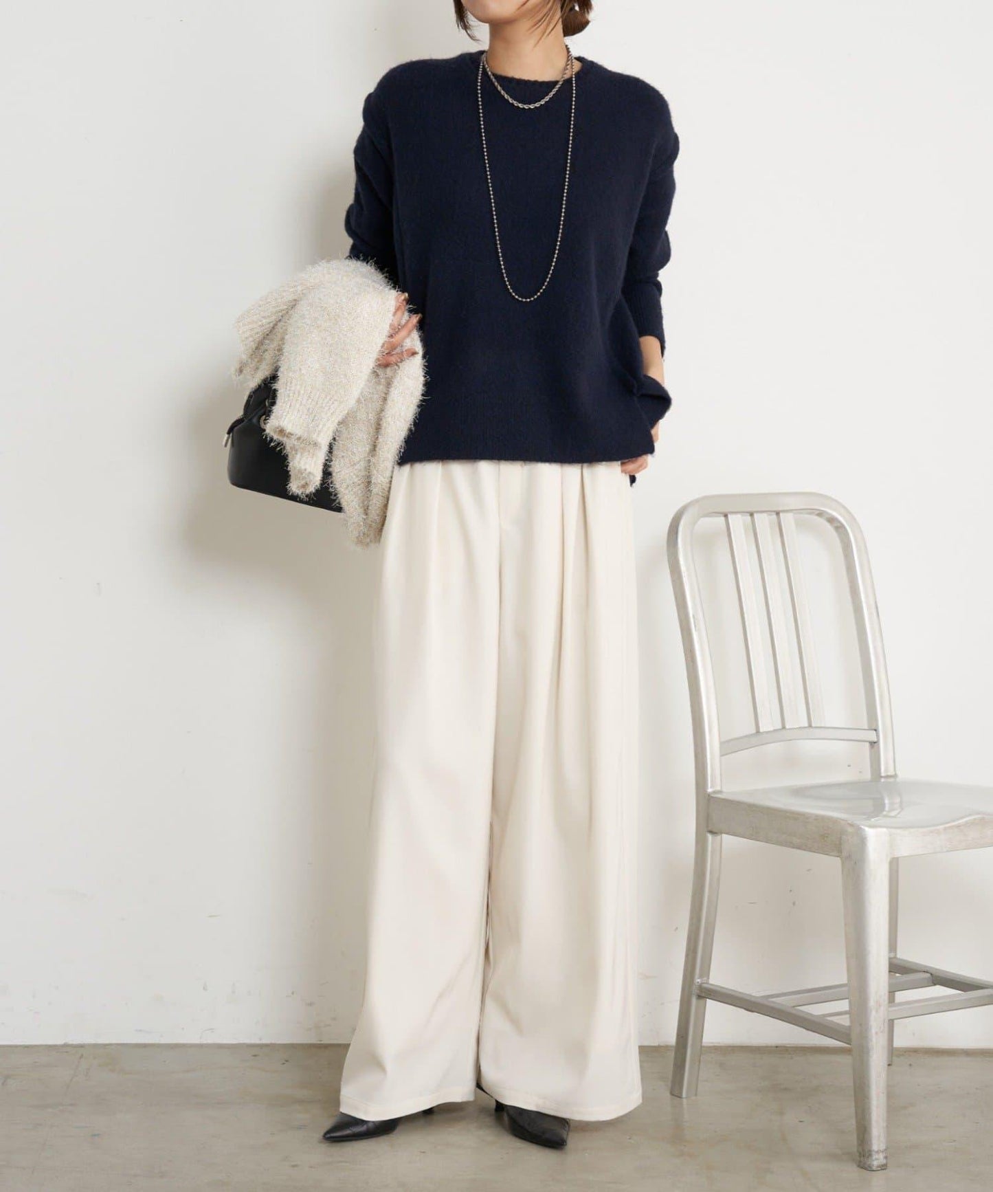 寬鬆不規則針織衫