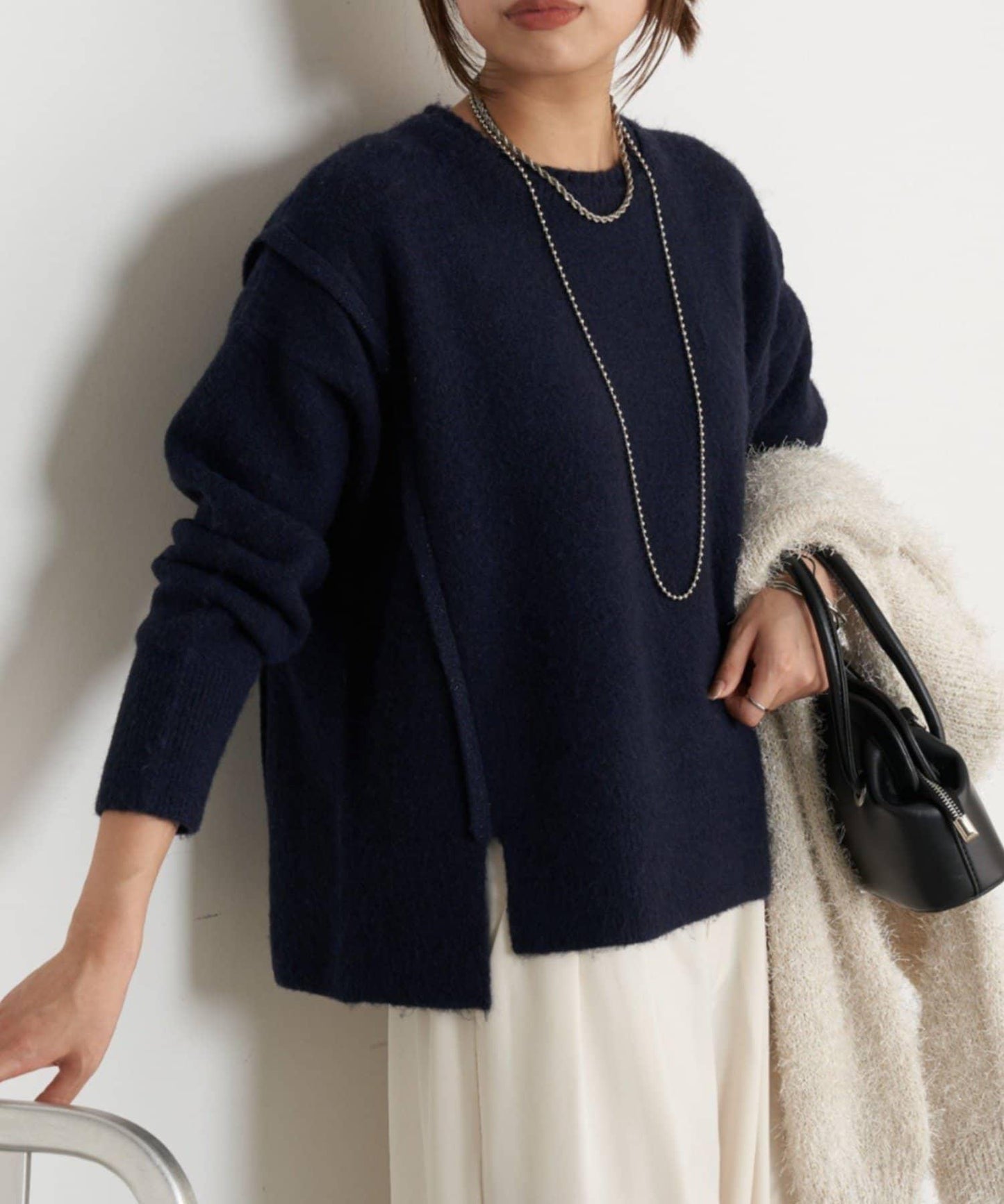 寬鬆不規則針織衫