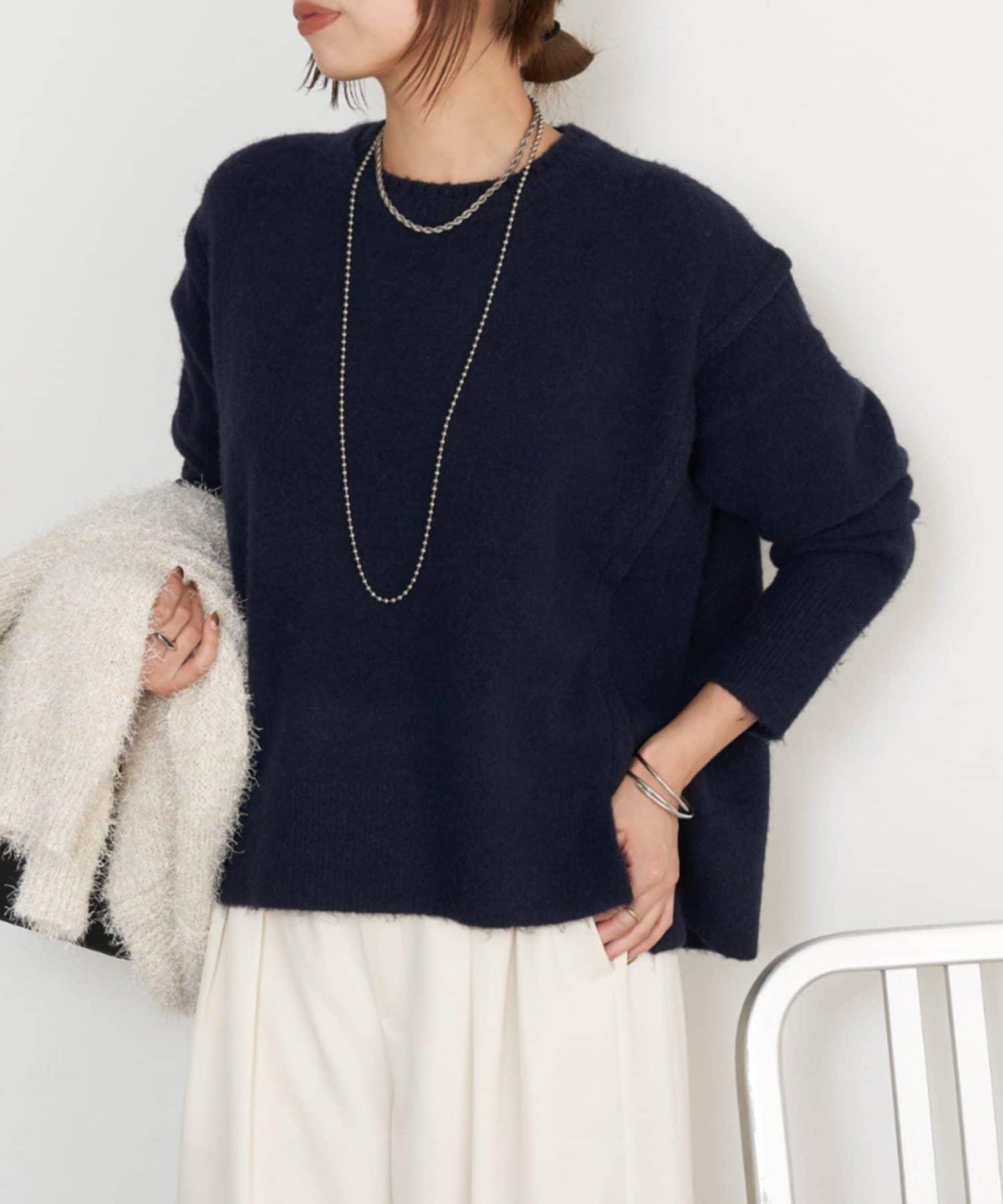 寬鬆不規則針織衫