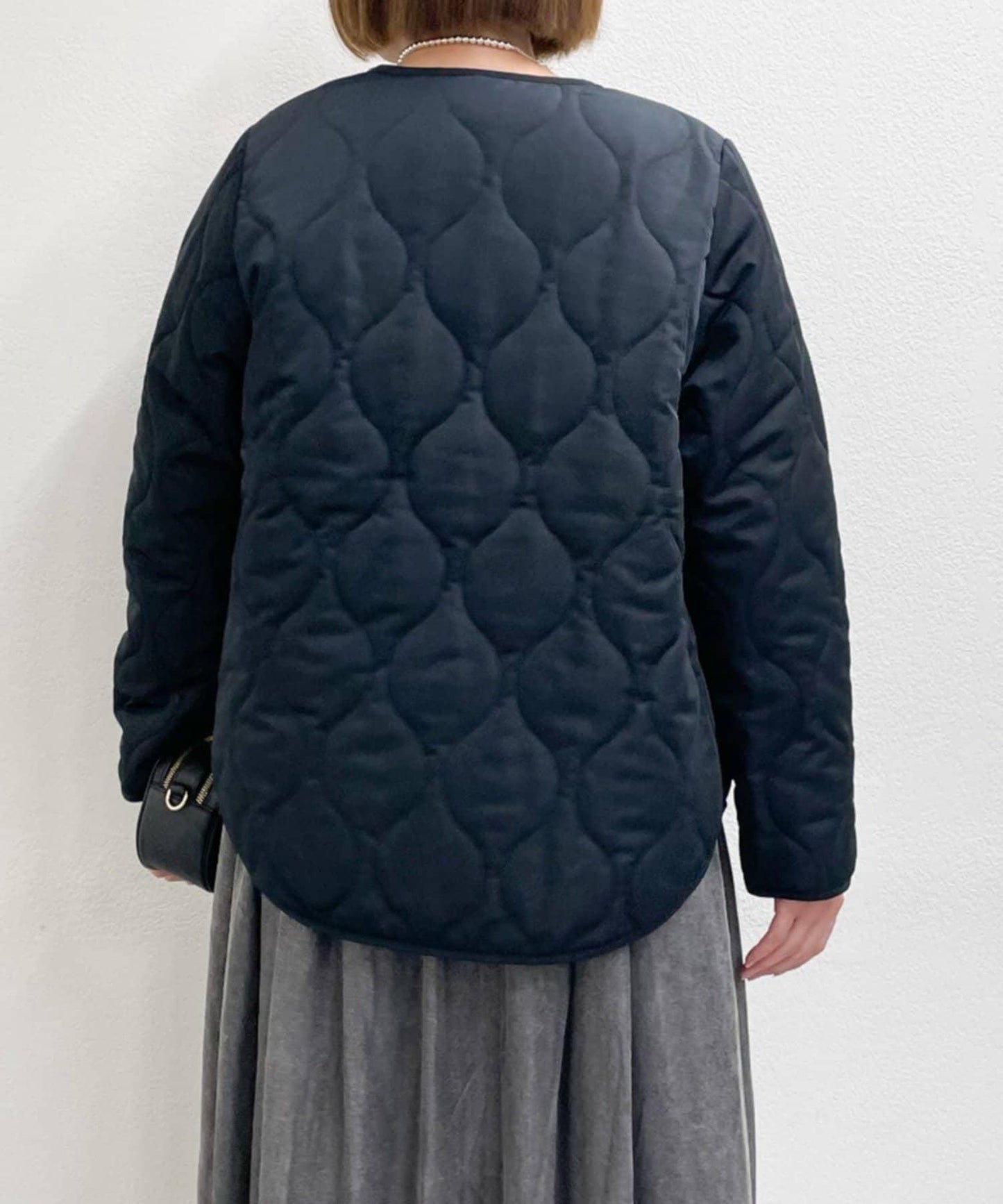 《幅広く楽しめる◎》馬甲+短款絎縫外套