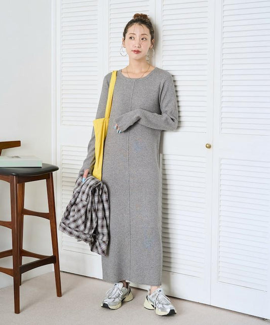 吸溼發熱針織連衣裙